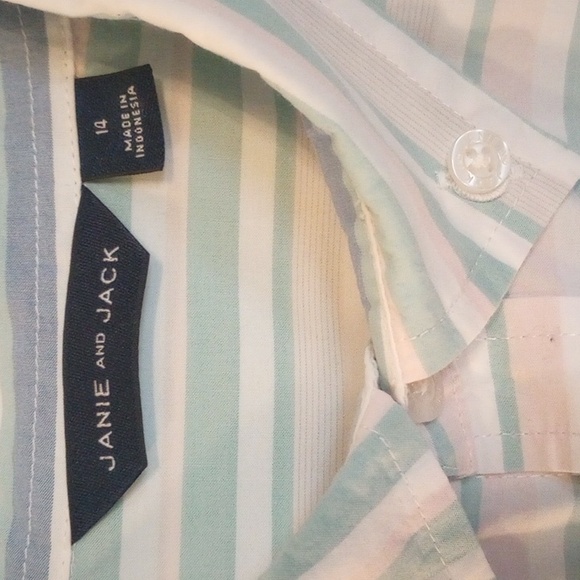 Janie And Jack Striped Shirt - Picture 3 of 7